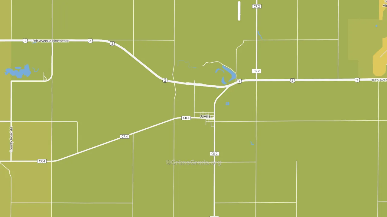 58214, ND Map of Vehicle Theft Rates