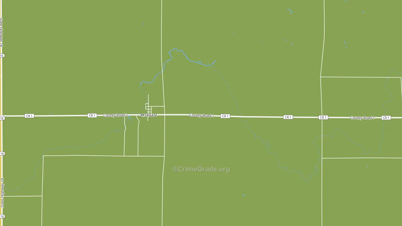 58216, ND Map of Vehicle Theft Rates