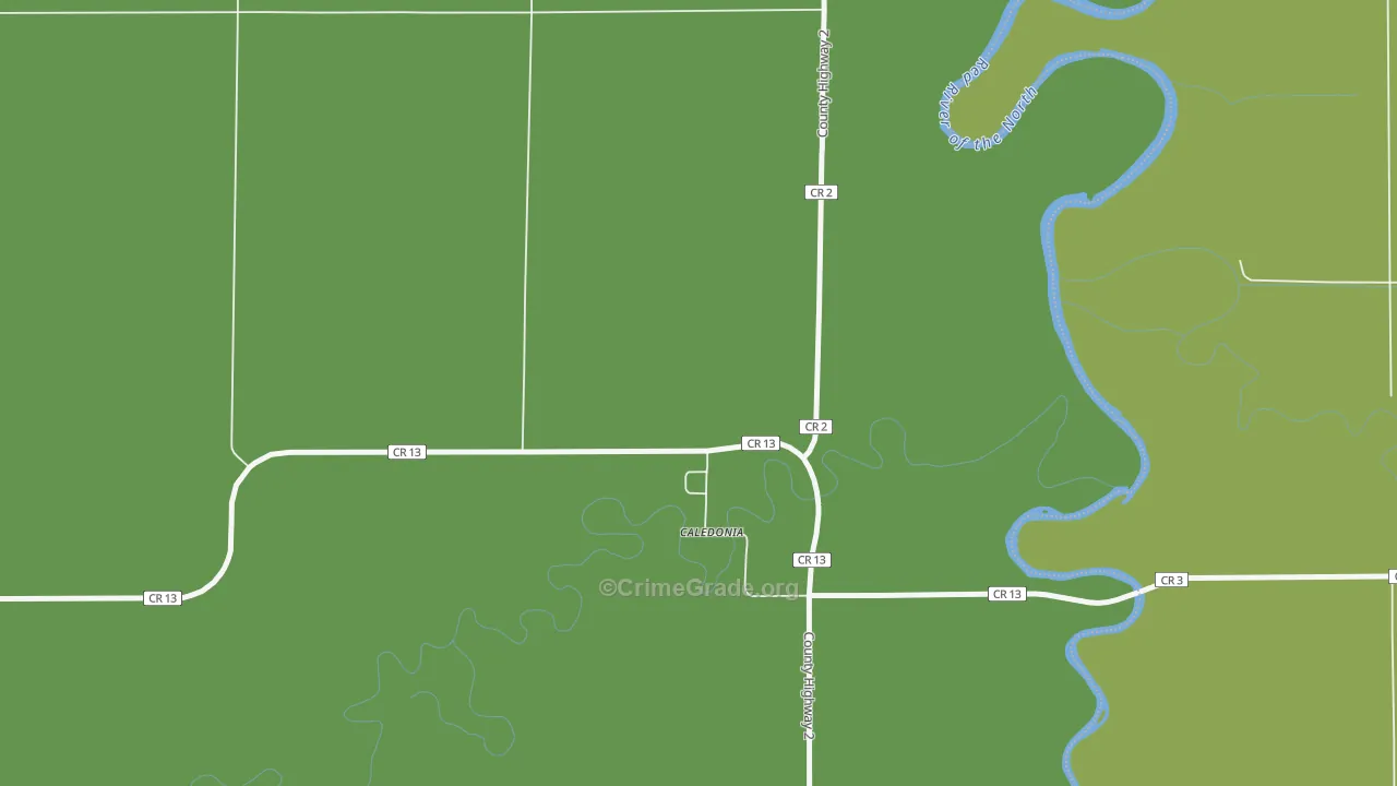 58219, ND Map of Vehicle Theft Rates