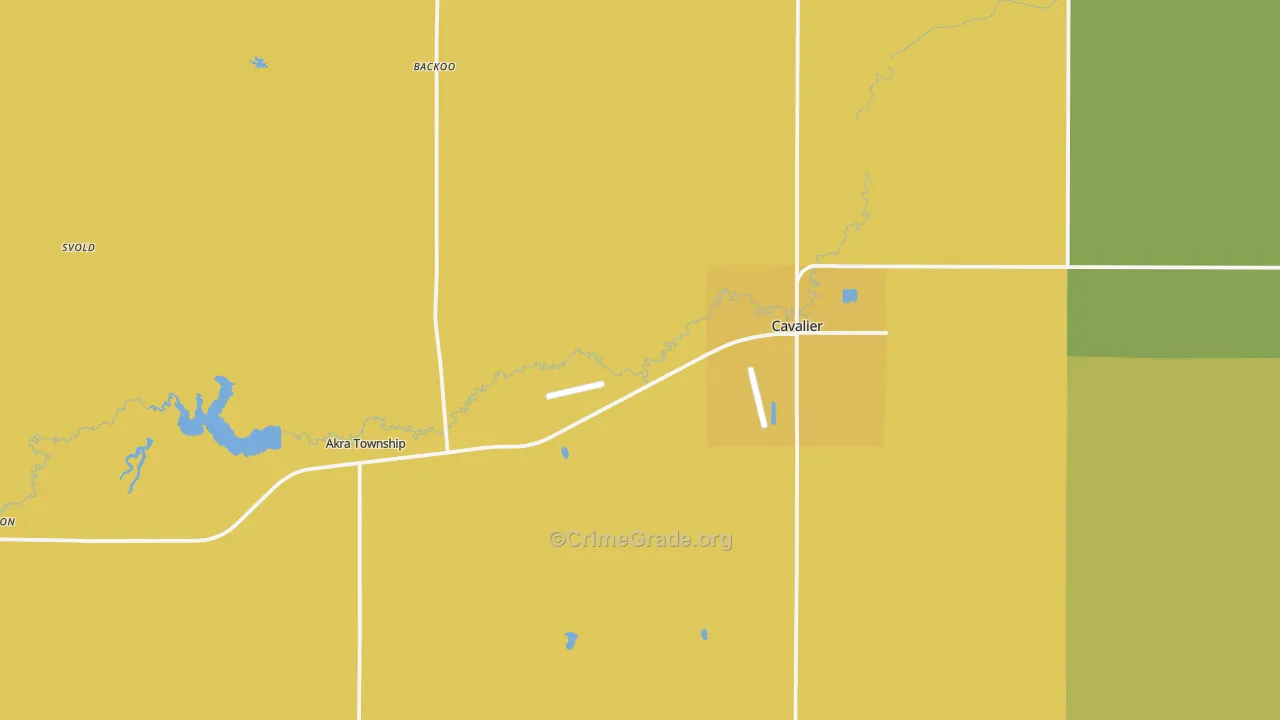 58220, ND Map of Vehicle Theft Rates