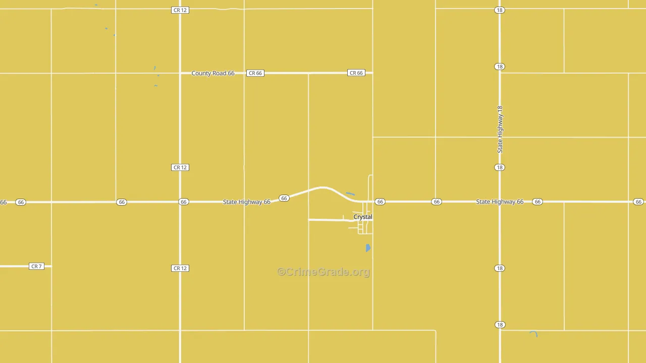 58222, ND Map of Vehicle Theft Rates