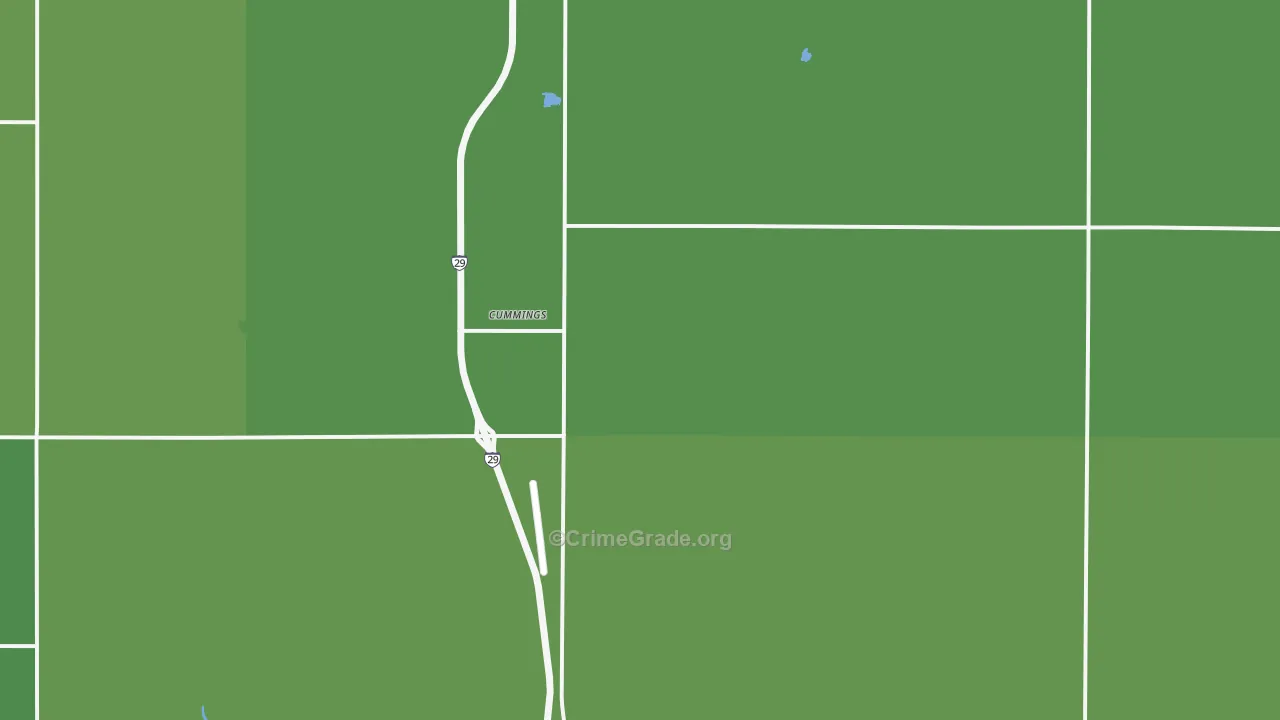 58223, ND Map of Vehicle Theft Rates