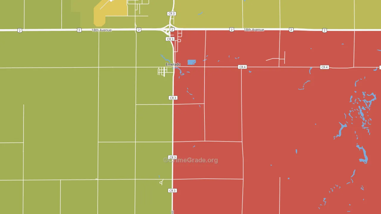 58228, ND Map of Vehicle Theft Rates