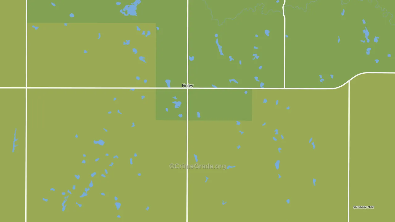 58230, ND Map of Vehicle Theft Rates