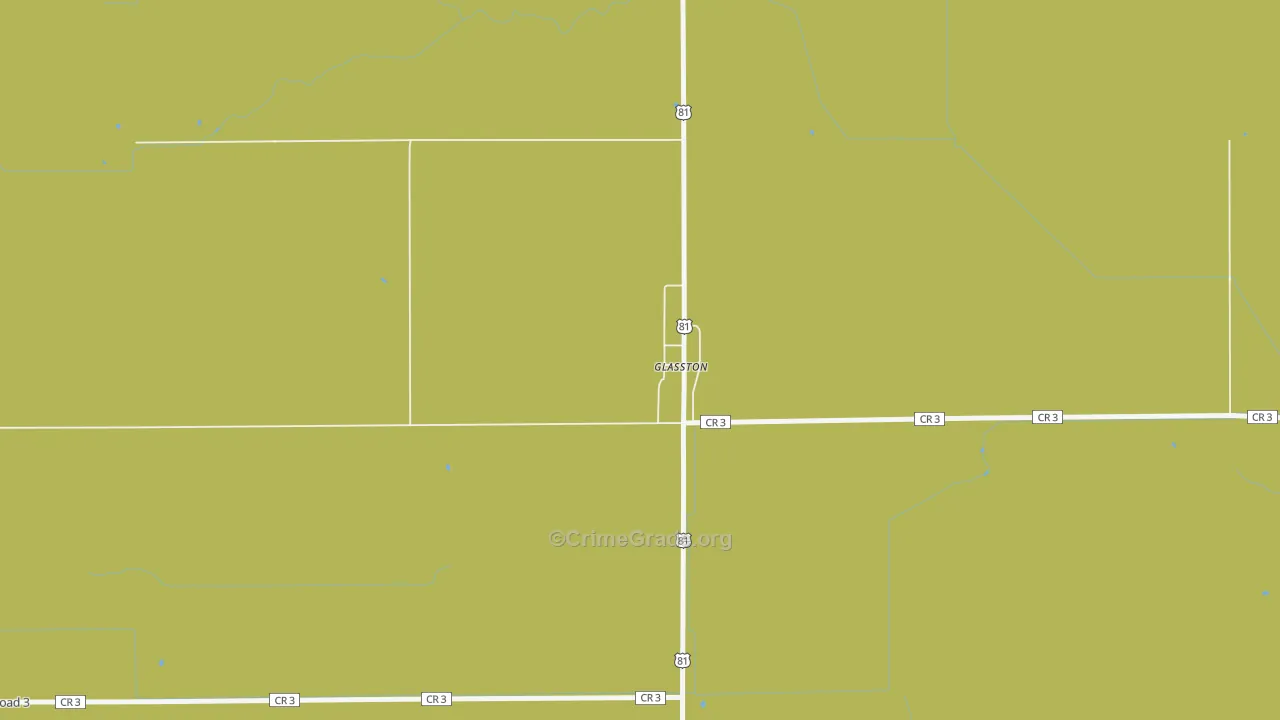 58236, ND Map of Vehicle Theft Rates