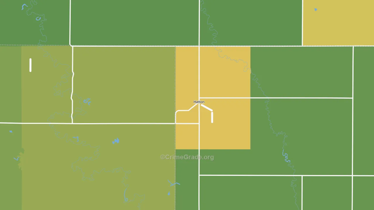 58240, ND Map of Vehicle Theft Rates