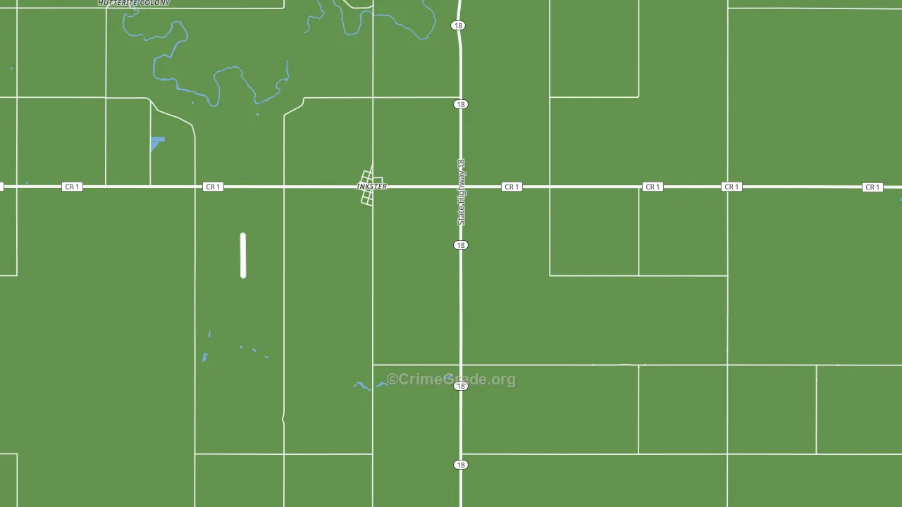 58244, ND Map of Vehicle Theft Rates