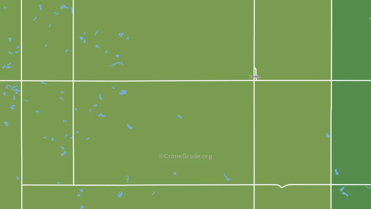 58250, ND Map of Vehicle Theft Rates
