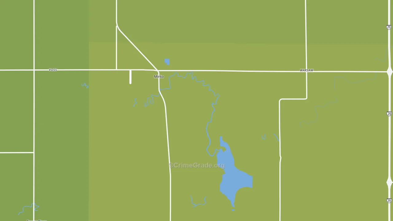 58261, ND Map of Vehicle Theft Rates