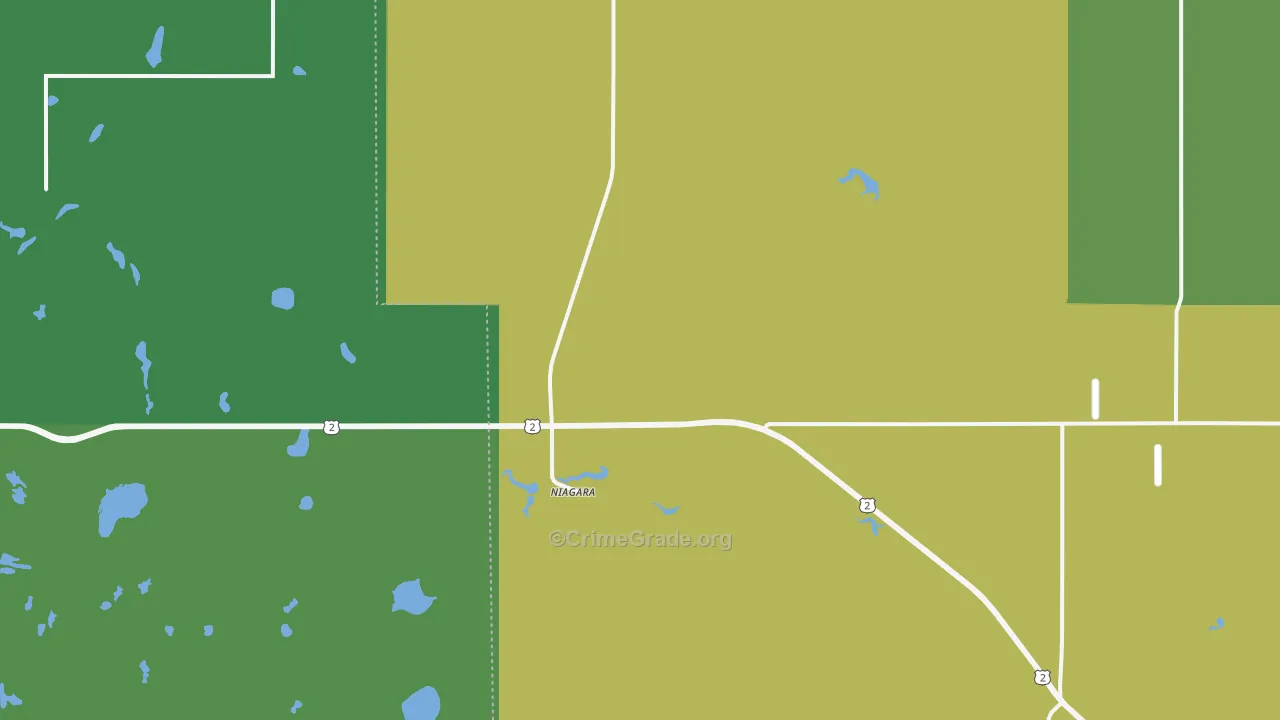 58266, ND Map of Vehicle Theft Rates
