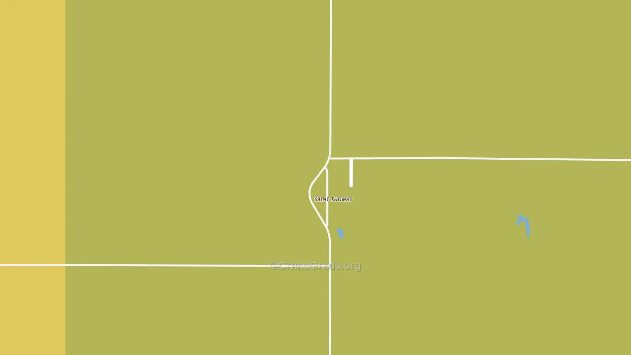 58276, ND Map of Vehicle Theft Rates