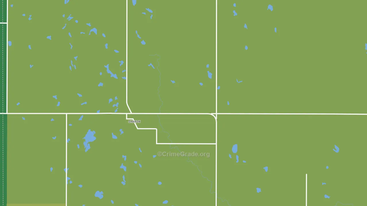 58277, ND Map of Vehicle Theft Rates