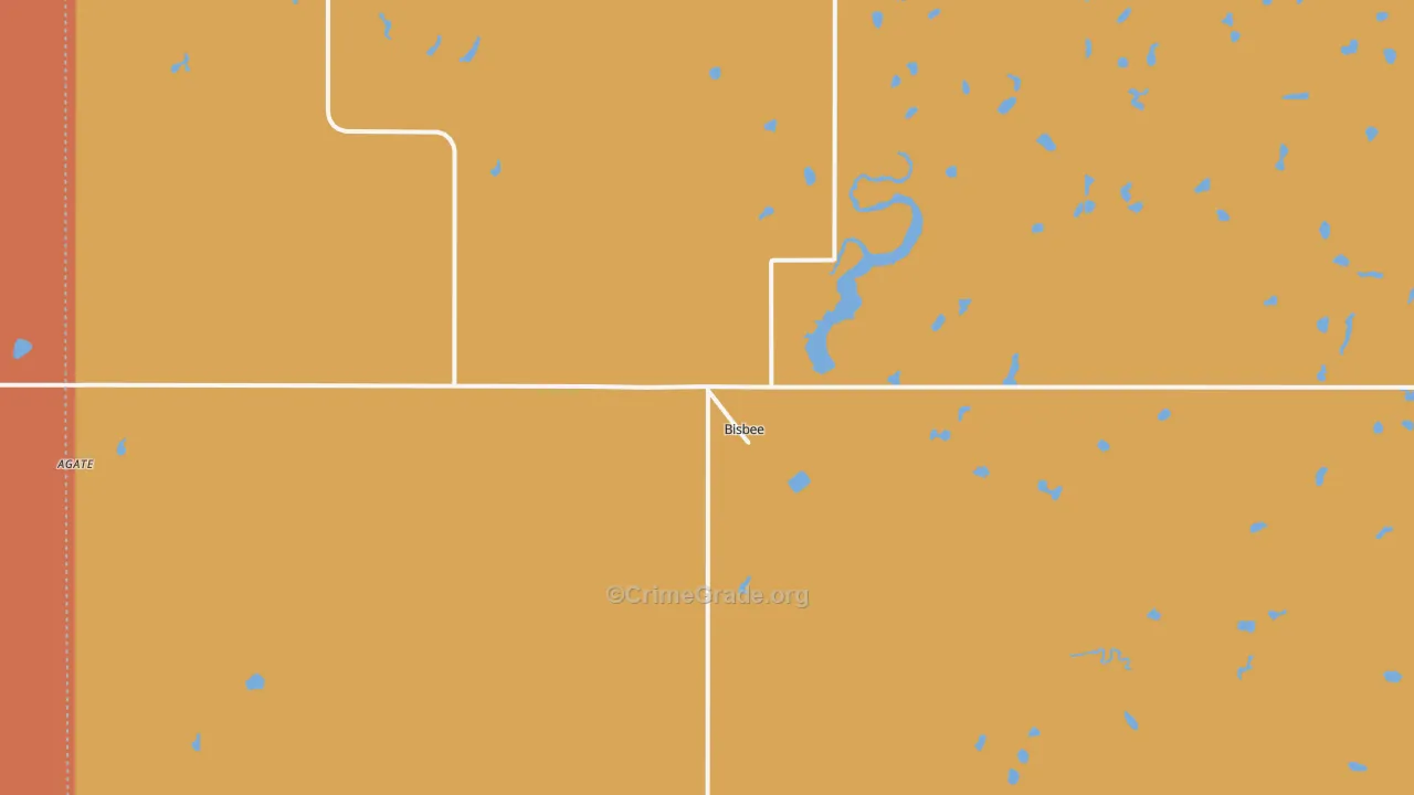 58317, ND Map of Vehicle Theft Rates