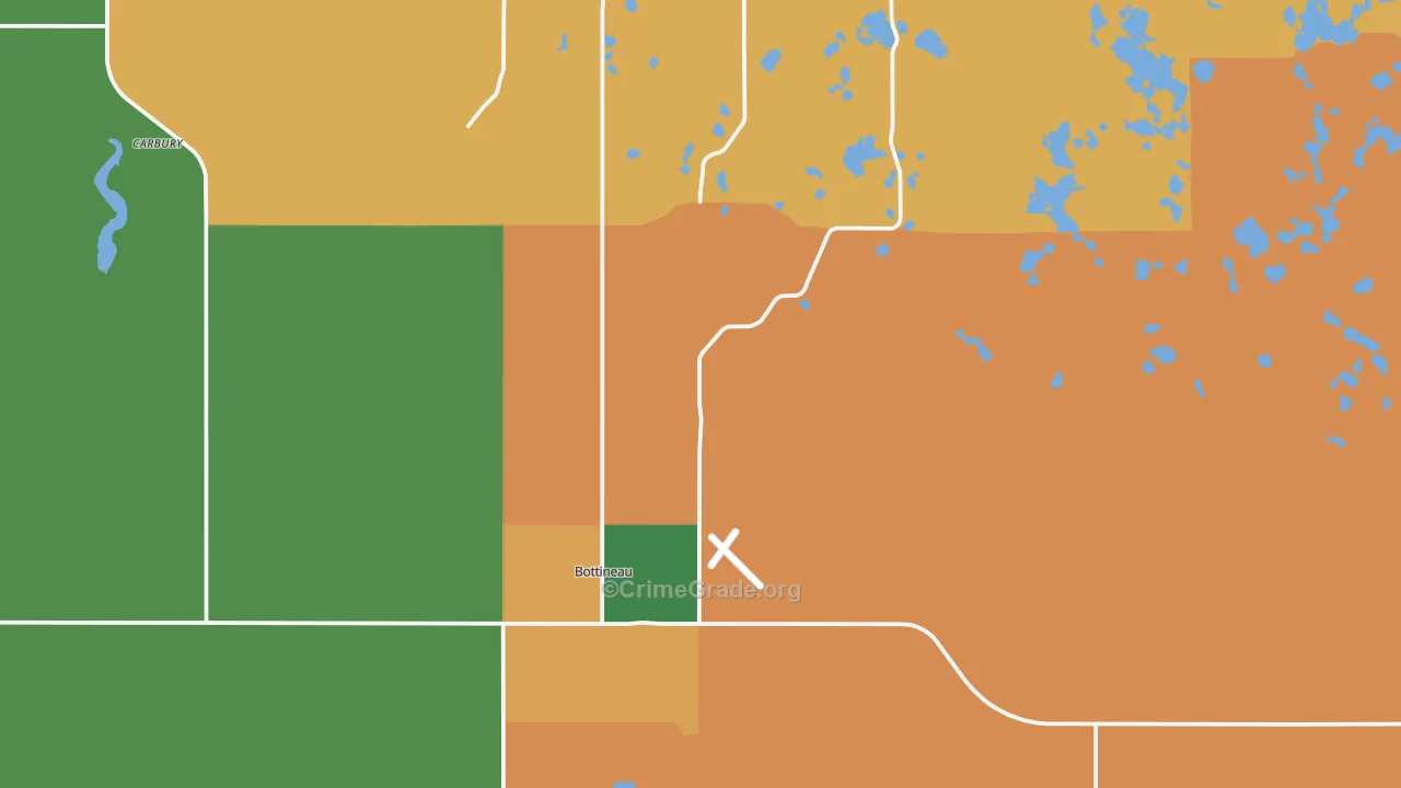 58318, ND Map of Vehicle Theft Rates