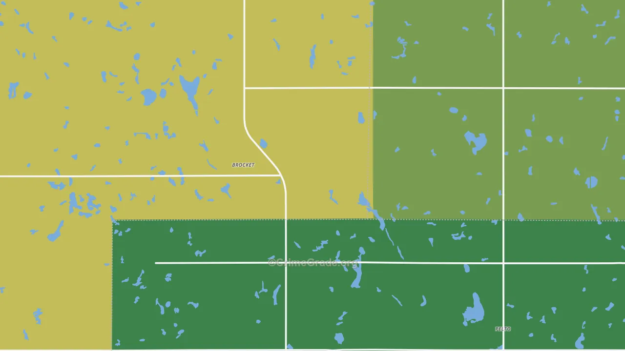 58321, ND Map of Vehicle Theft Rates