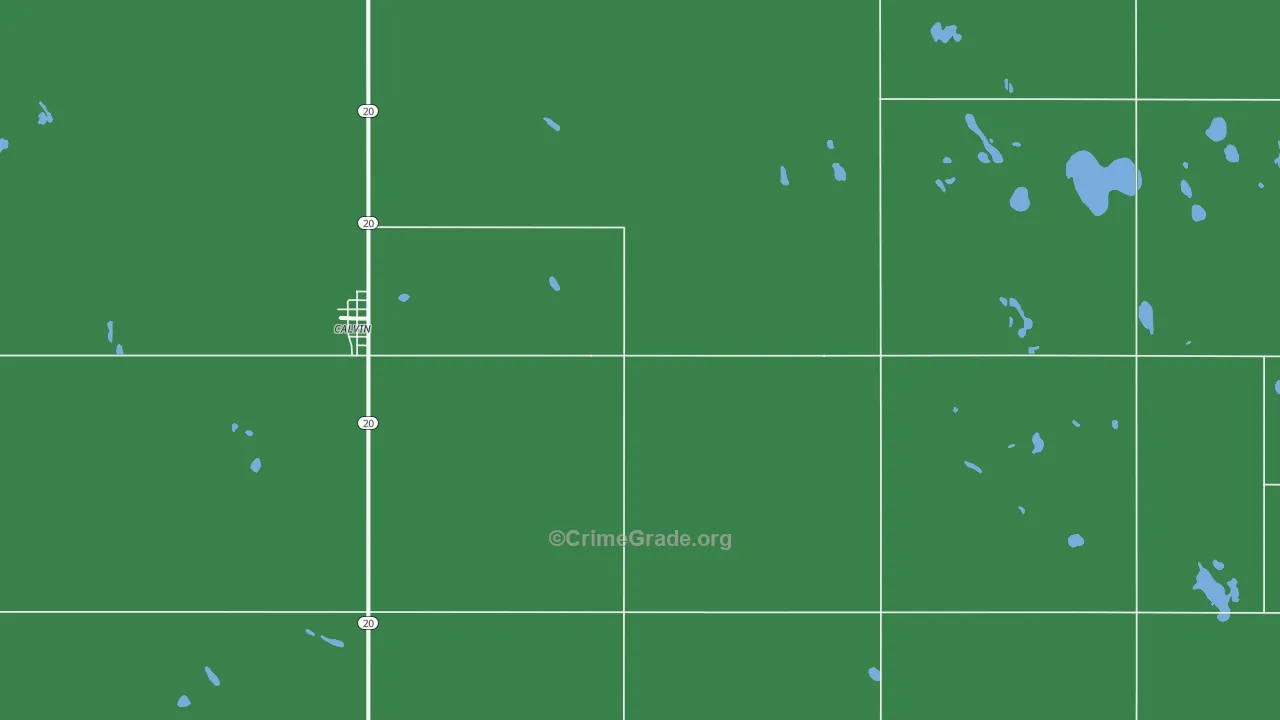 58323, ND Map of Vehicle Theft Rates