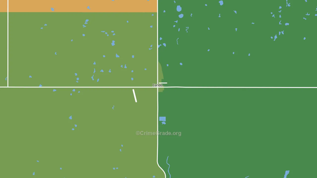 58324, ND Map of Vehicle Theft Rates