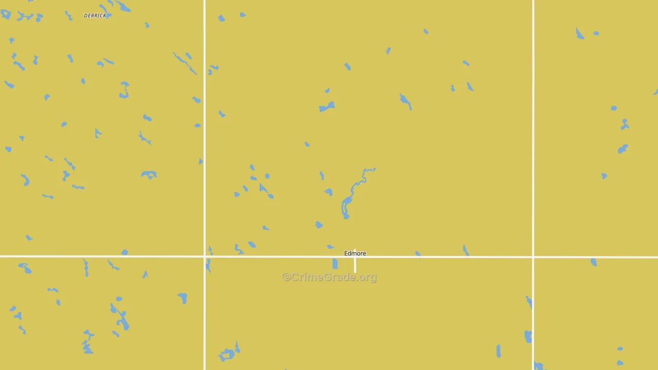 58330, ND Map of Vehicle Theft Rates