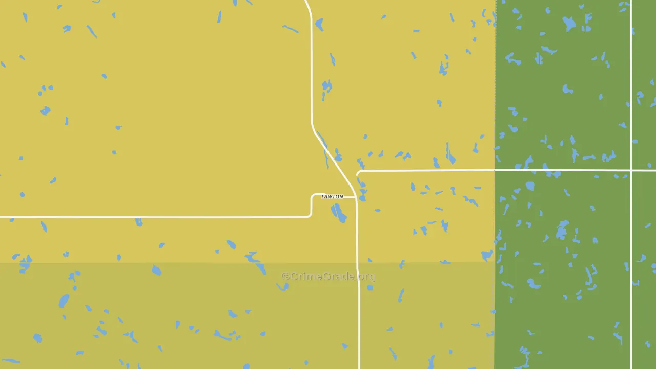58345, ND Map of Vehicle Theft Rates
