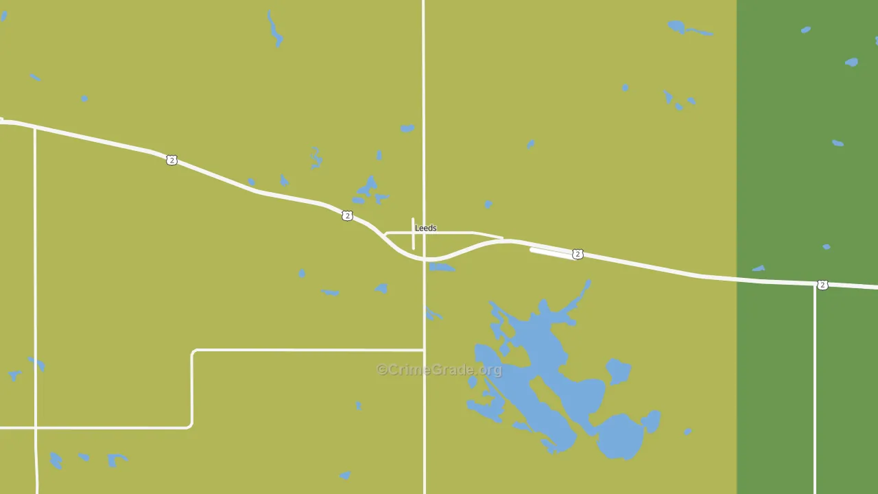 58346, ND Map of Vehicle Theft Rates