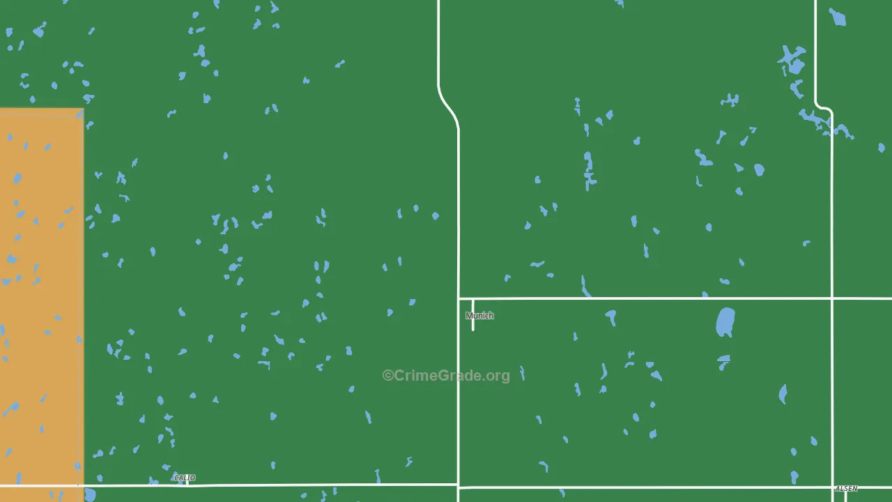 58352, ND Map of Vehicle Theft Rates