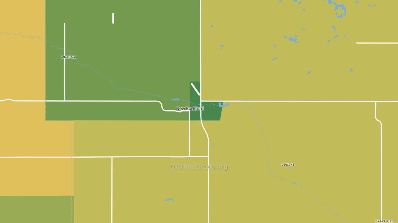 58356, ND Map of Vehicle Theft Rates