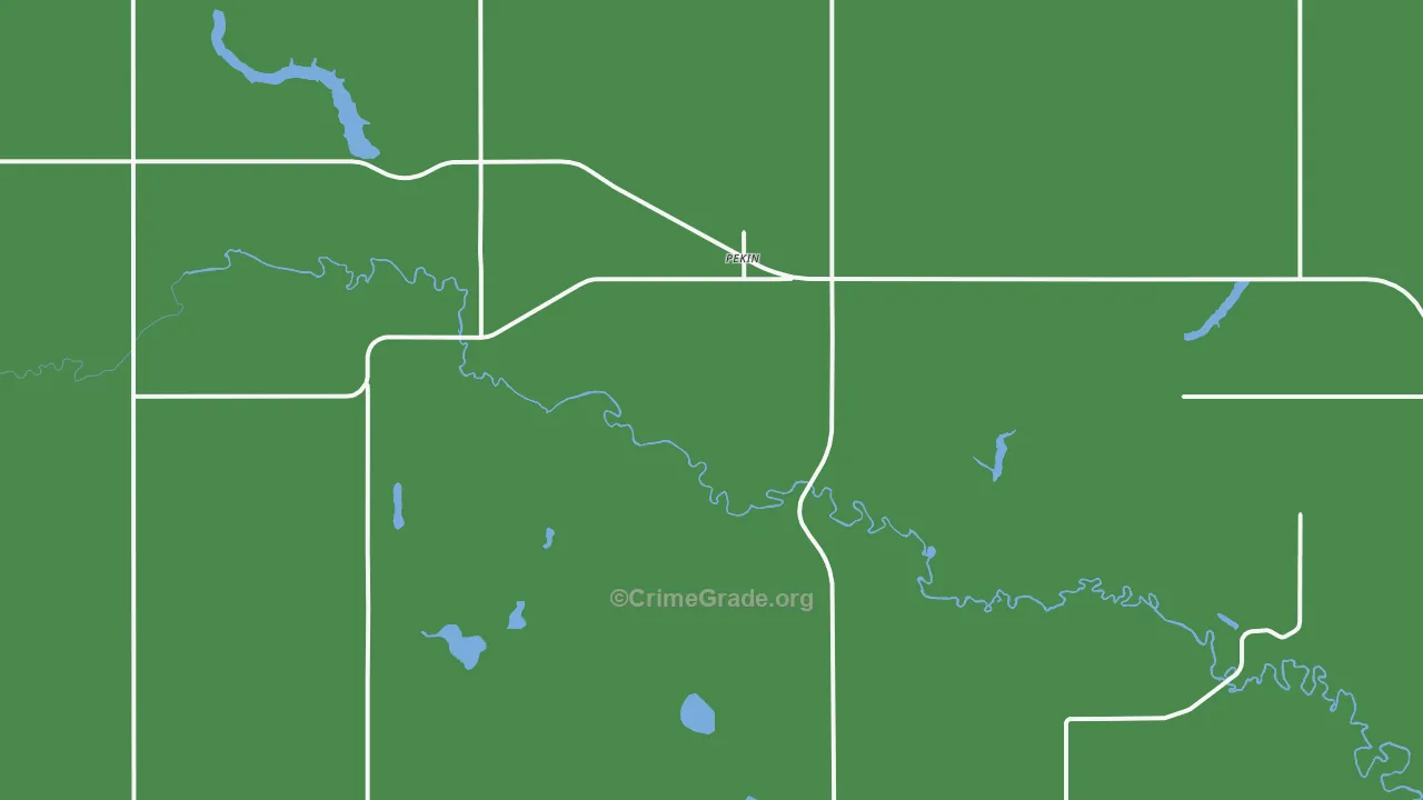 58361, ND Map of Vehicle Theft Rates