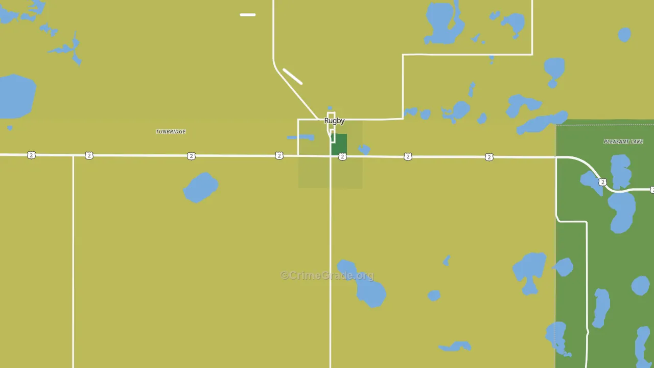58368, ND Map of Vehicle Theft Rates