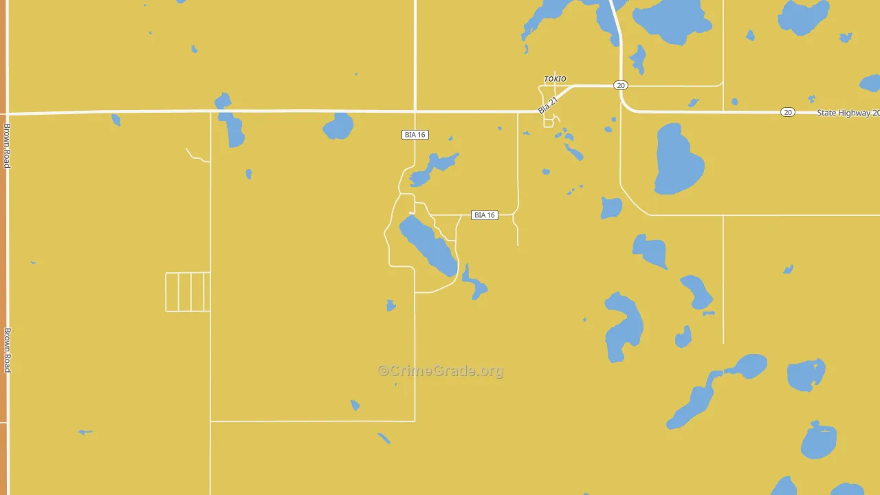 58379, ND Map of Vehicle Theft Rates