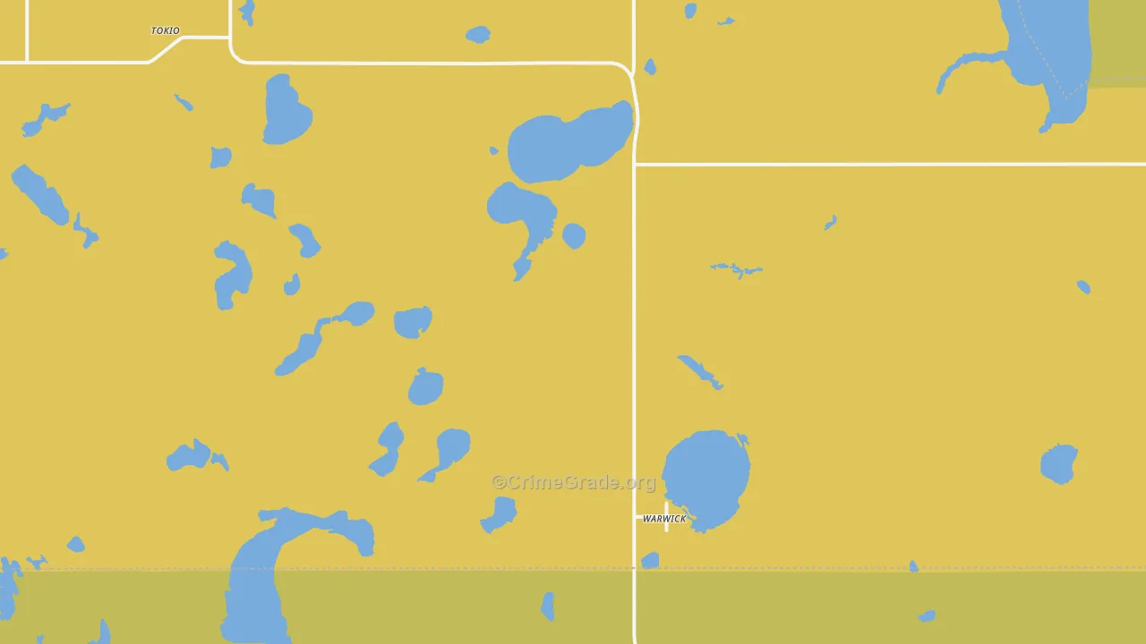 58381, ND Map of Vehicle Theft Rates
