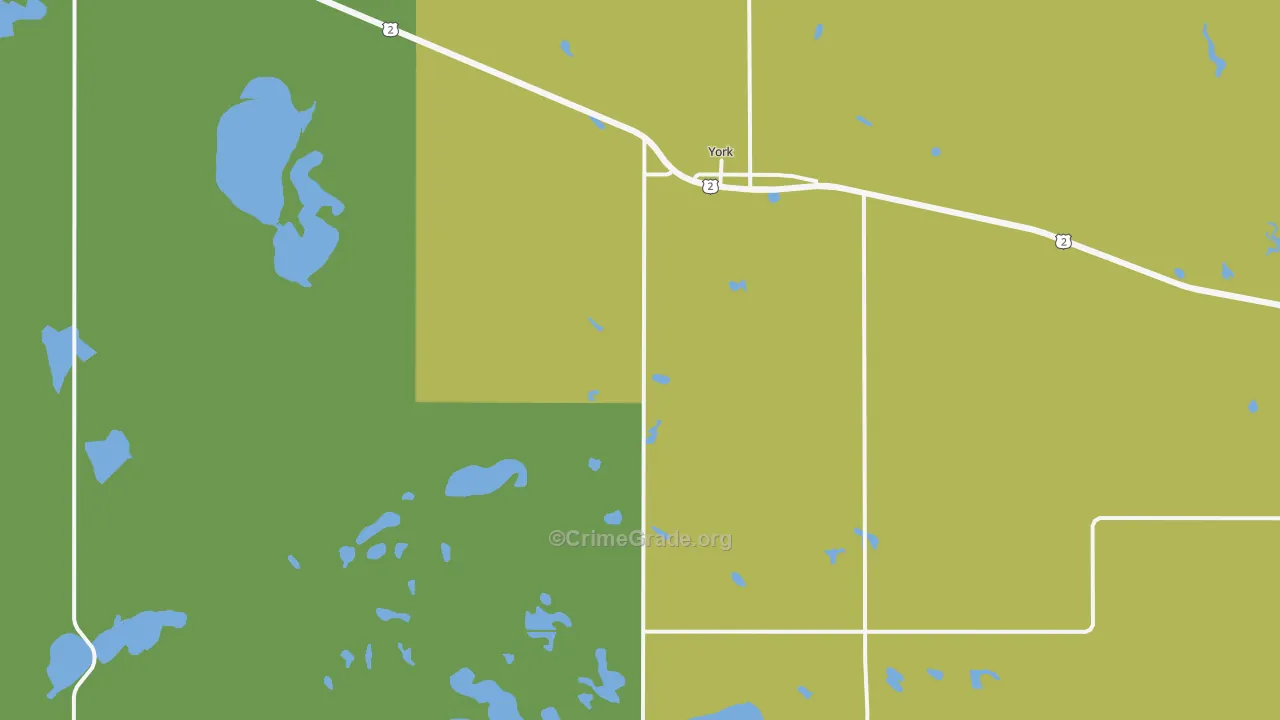 58386, ND Map of Vehicle Theft Rates