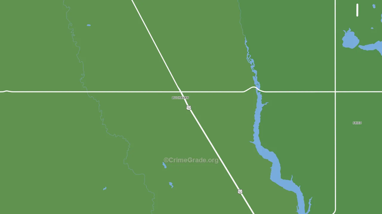 58420, ND Map of Vehicle Theft Rates