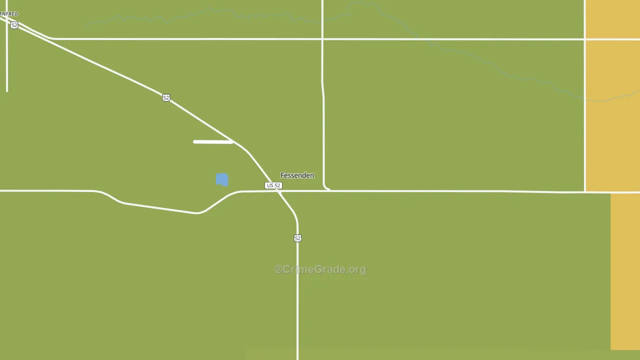 58438, ND Map of Vehicle Theft Rates
