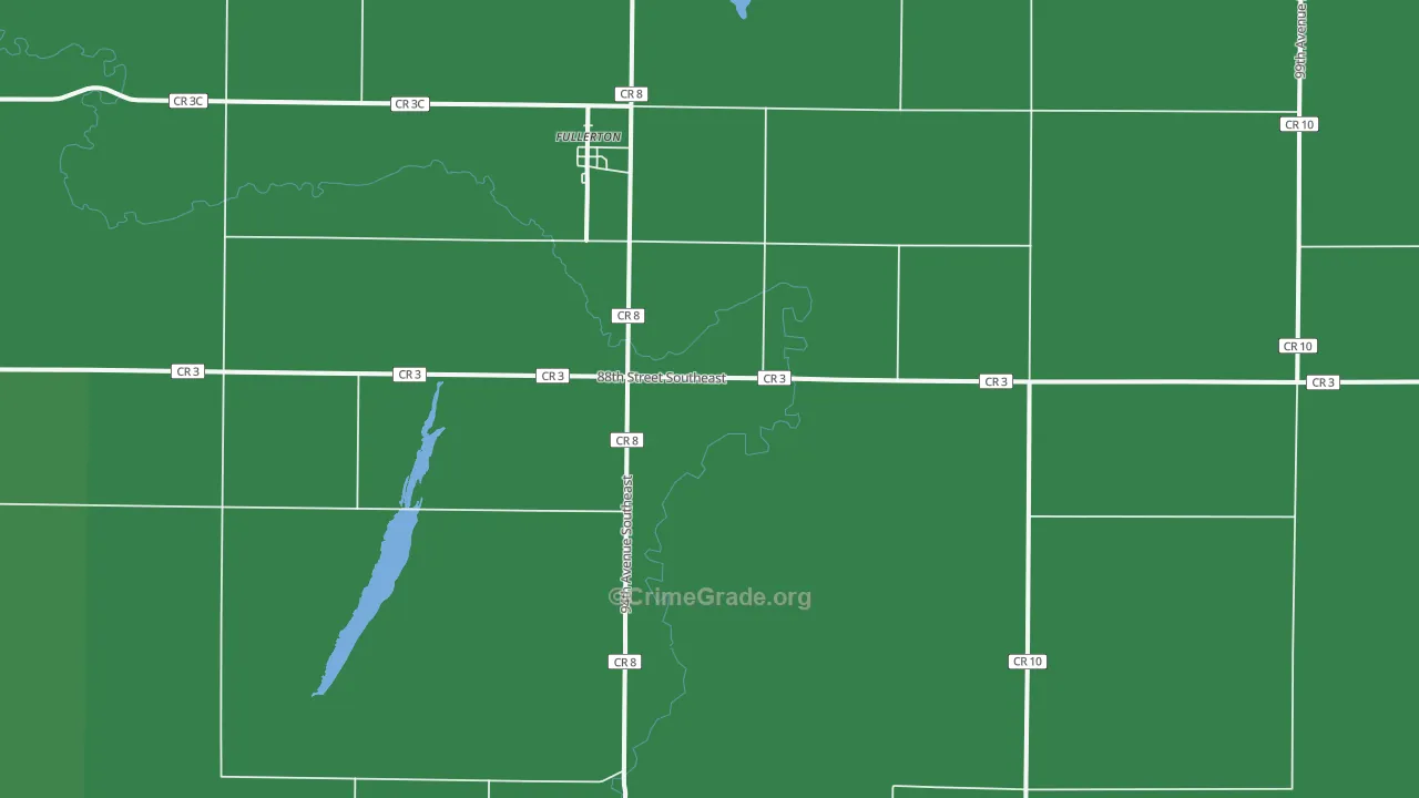58441, ND Map of Vehicle Theft Rates