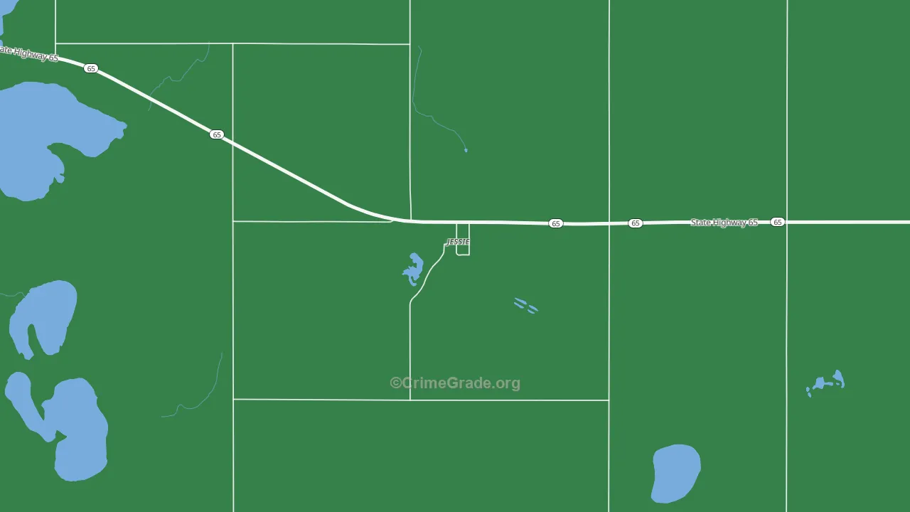 58452, ND Map of Vehicle Theft Rates