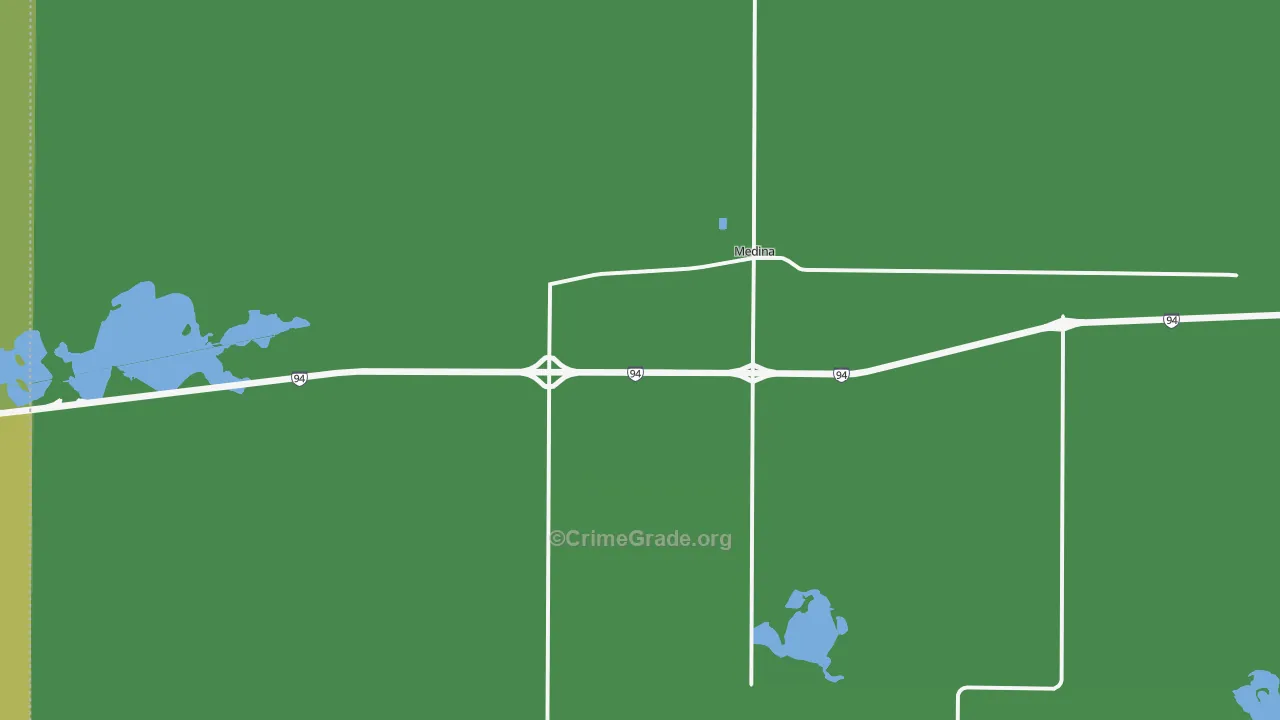 58467, ND Map of Vehicle Theft Rates