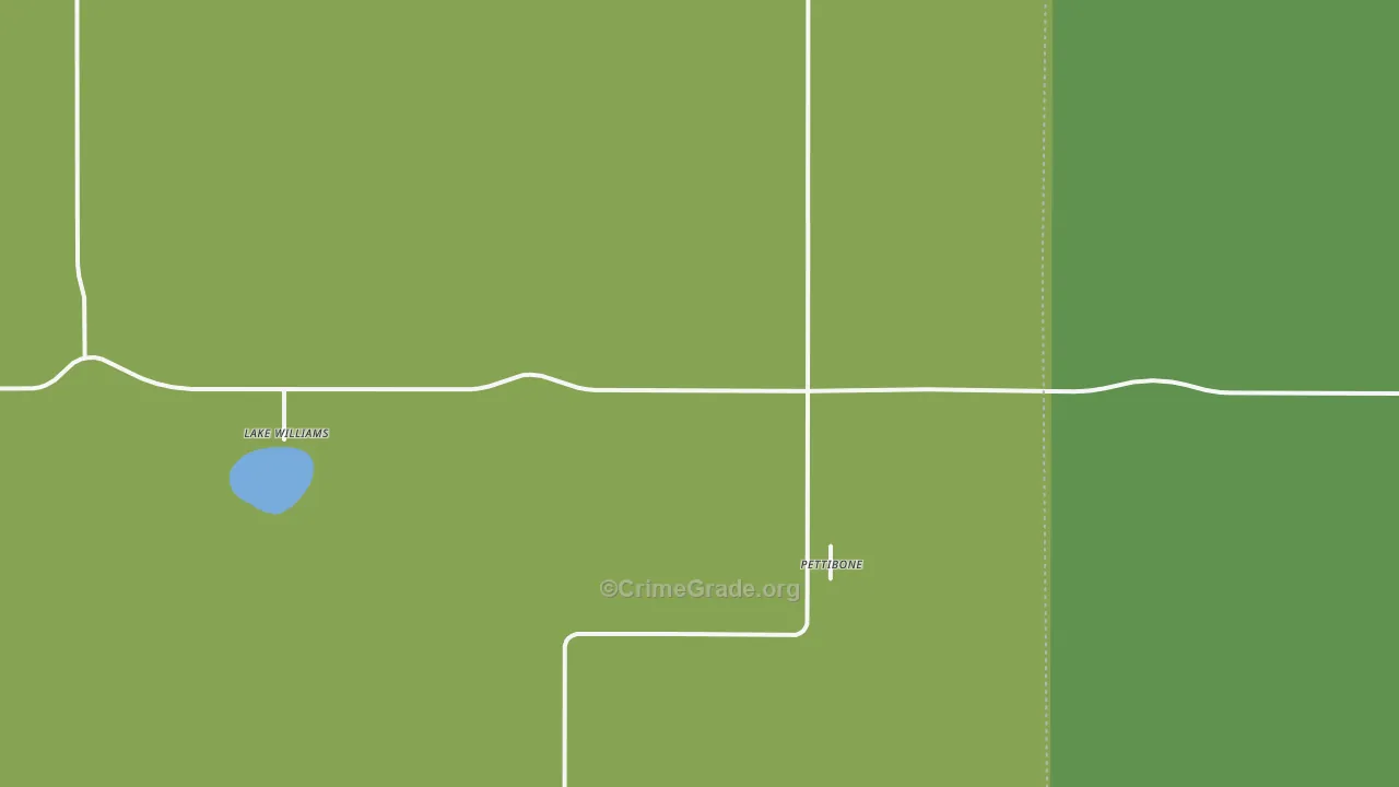 58475, ND Map of Vehicle Theft Rates