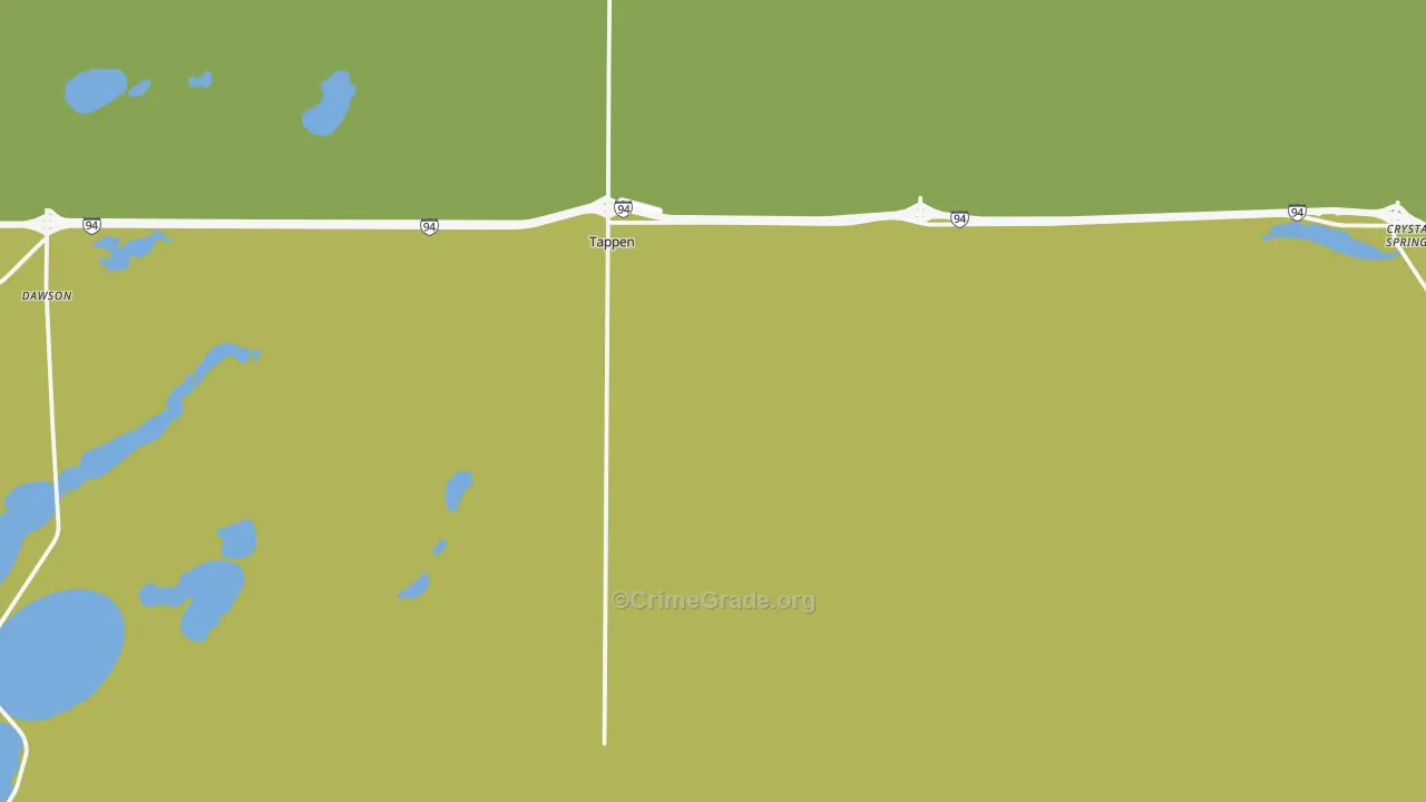58487, ND Map of Vehicle Theft Rates