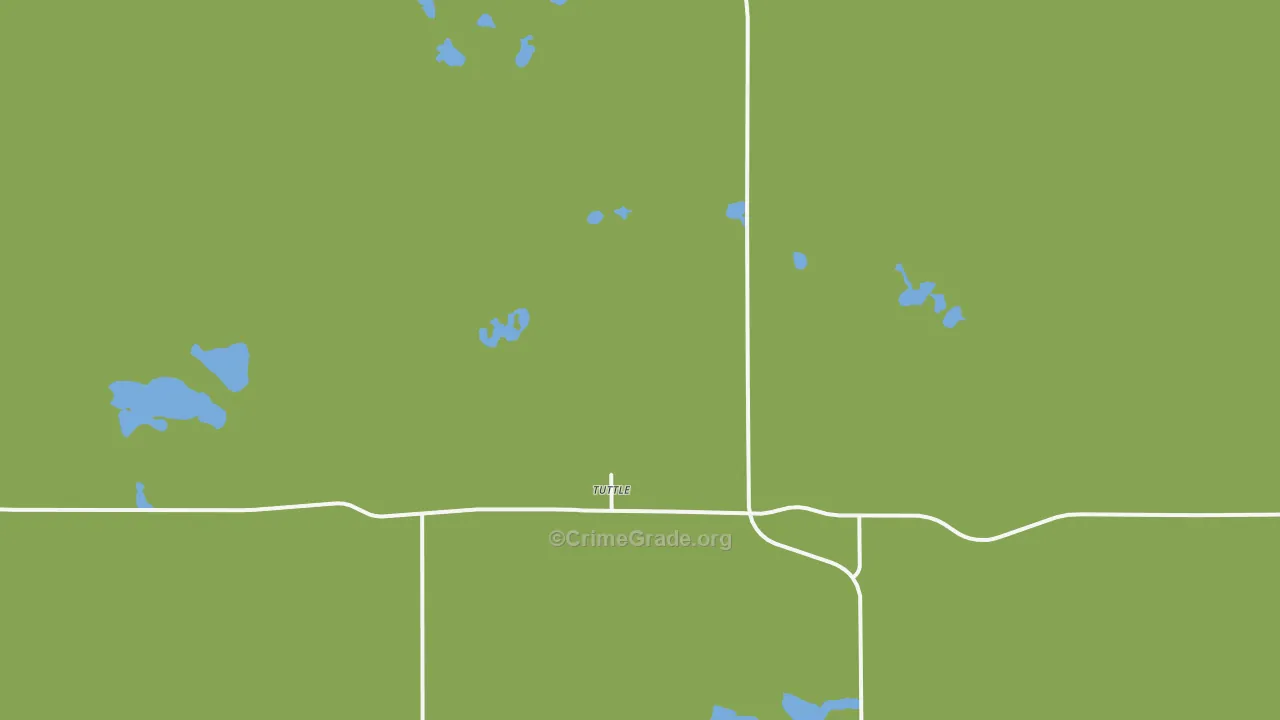 58488, ND Map of Vehicle Theft Rates