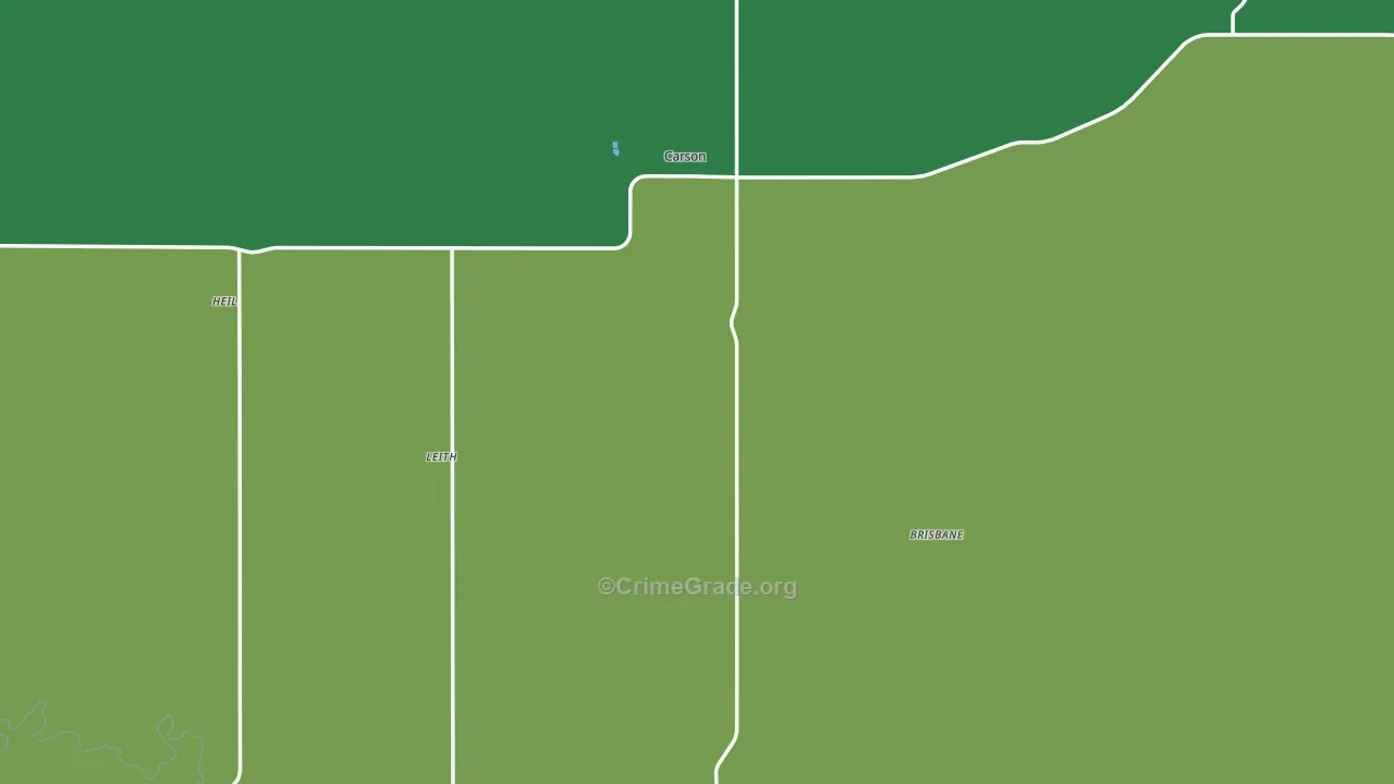 58529, ND Map of Vehicle Theft Rates