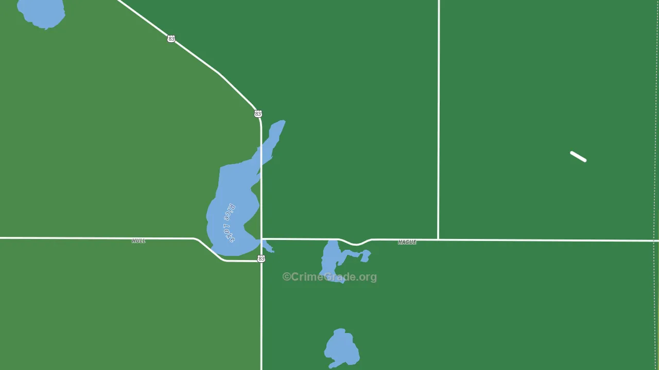 58542, ND Map of Vehicle Theft Rates