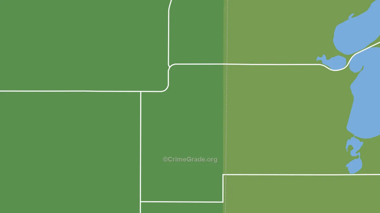 58549, ND Map of Vehicle Theft Rates