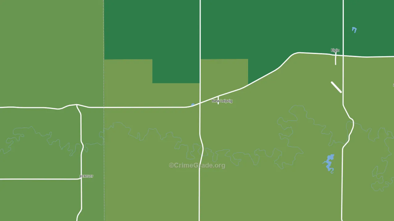 58562, ND Map of Vehicle Theft Rates