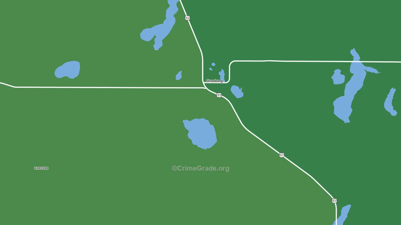 58573, ND Map of Vehicle Theft Rates