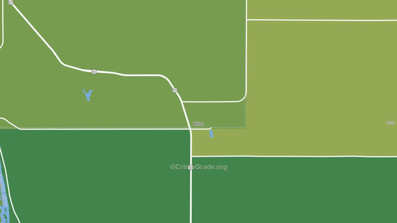 58579, ND Map of Vehicle Theft Rates
