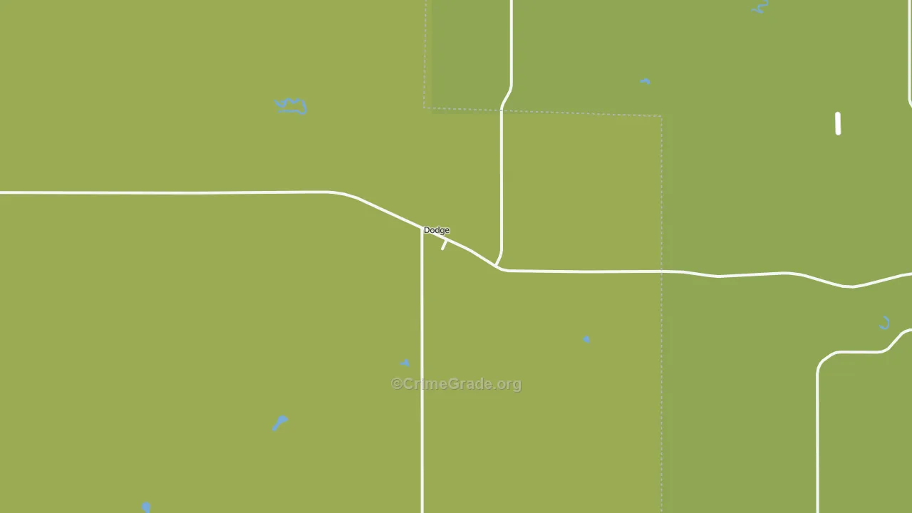 58625, ND Map of Vehicle Theft Rates