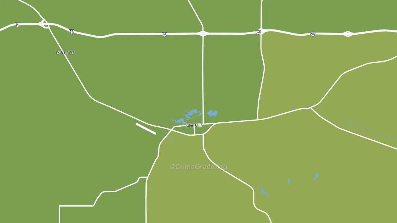 58631, ND Map of Vehicle Theft Rates