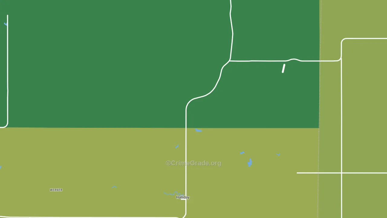 58636, ND Map of Vehicle Theft Rates
