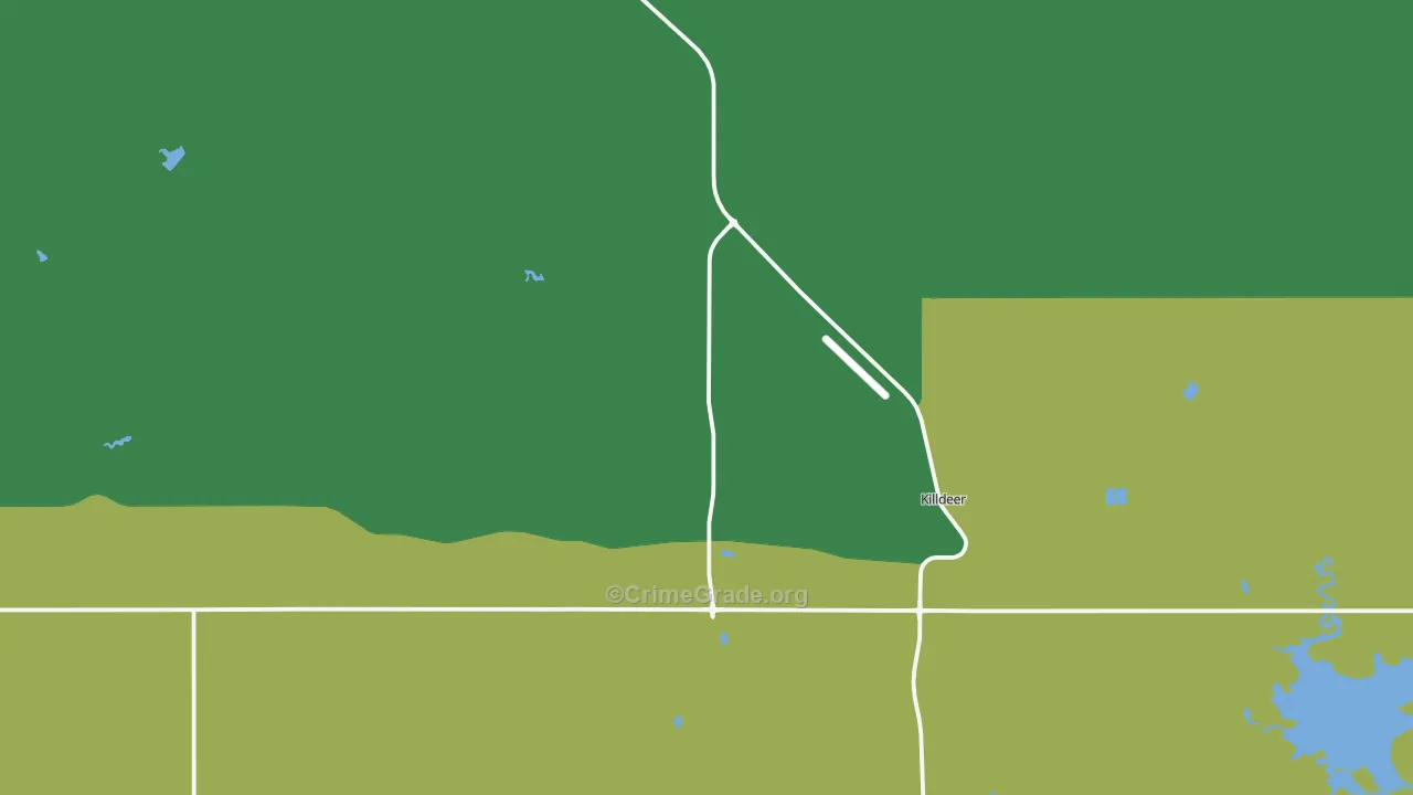 58640, ND Map of Vehicle Theft Rates
