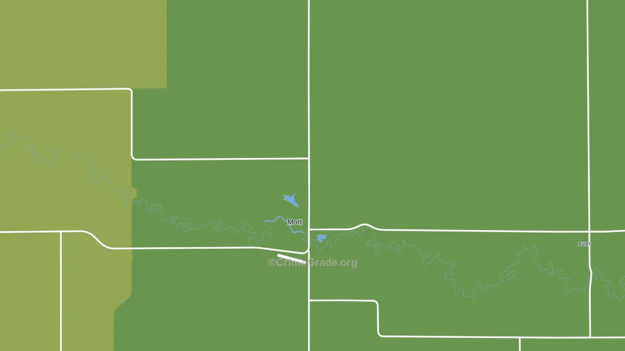 58646, ND Map of Vehicle Theft Rates